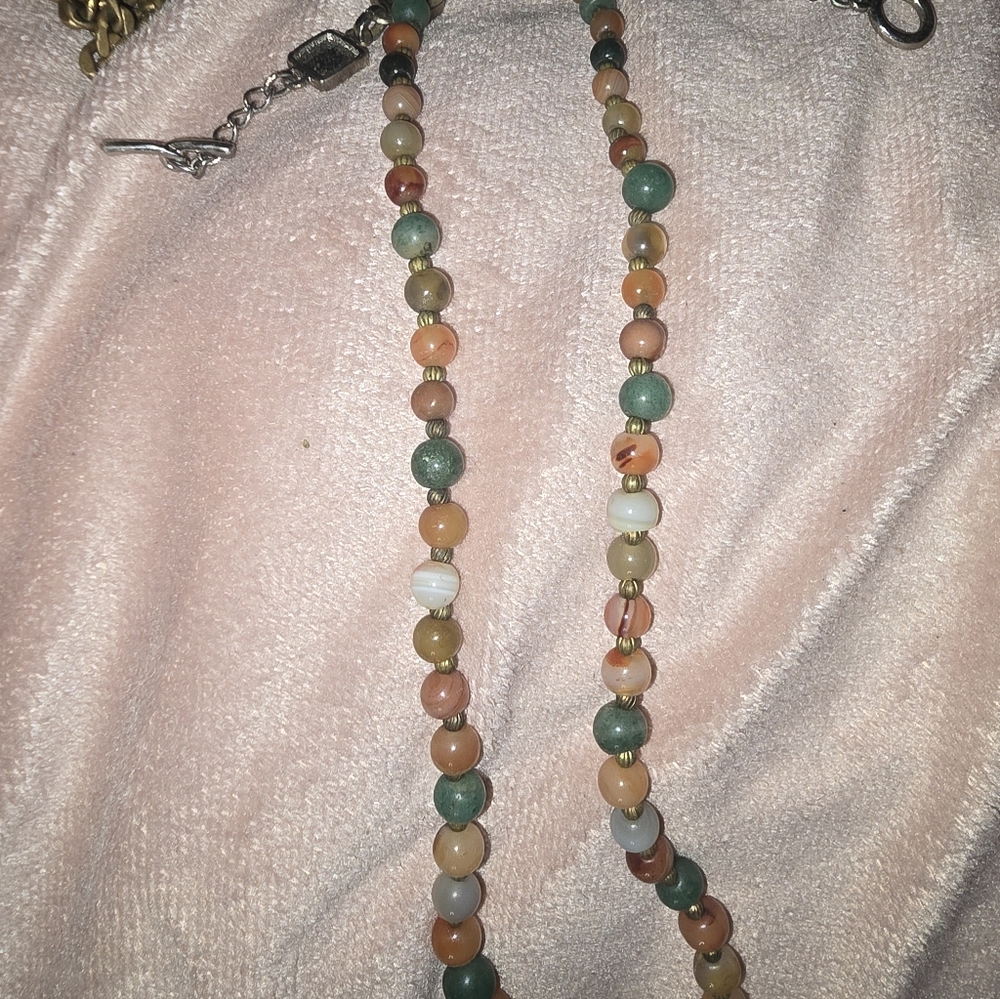 Handmade Multi-Color Beaded Necklace - Unbranded